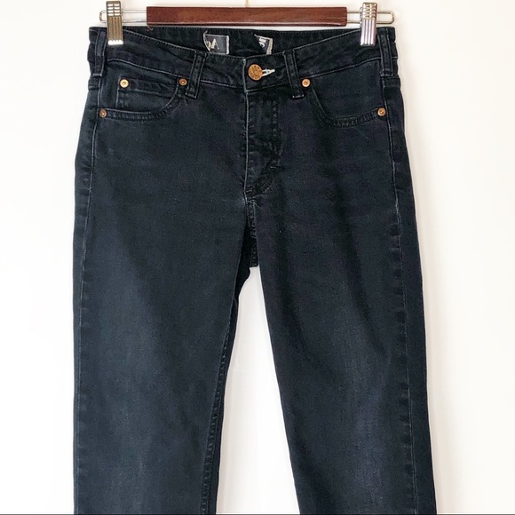 EUC Acne Black Hex Basement Frayed Hem Skinny Jean - Picture 2 of 10